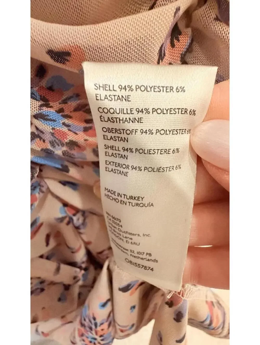 NEW! Free People Briella Ruched Midi Dress‎ Floral Tea Combo Puff Sleeve Size XS